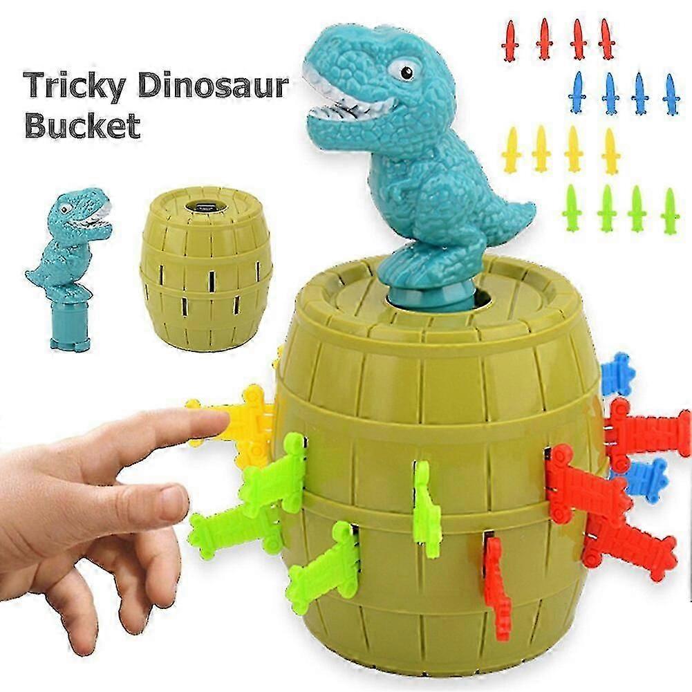 Pop Up Dinosaur Game, Dinosaur Barrel Toys With 2-4 Players Darts Stab Pop Up Toy Family Game Night Tricky Spoof