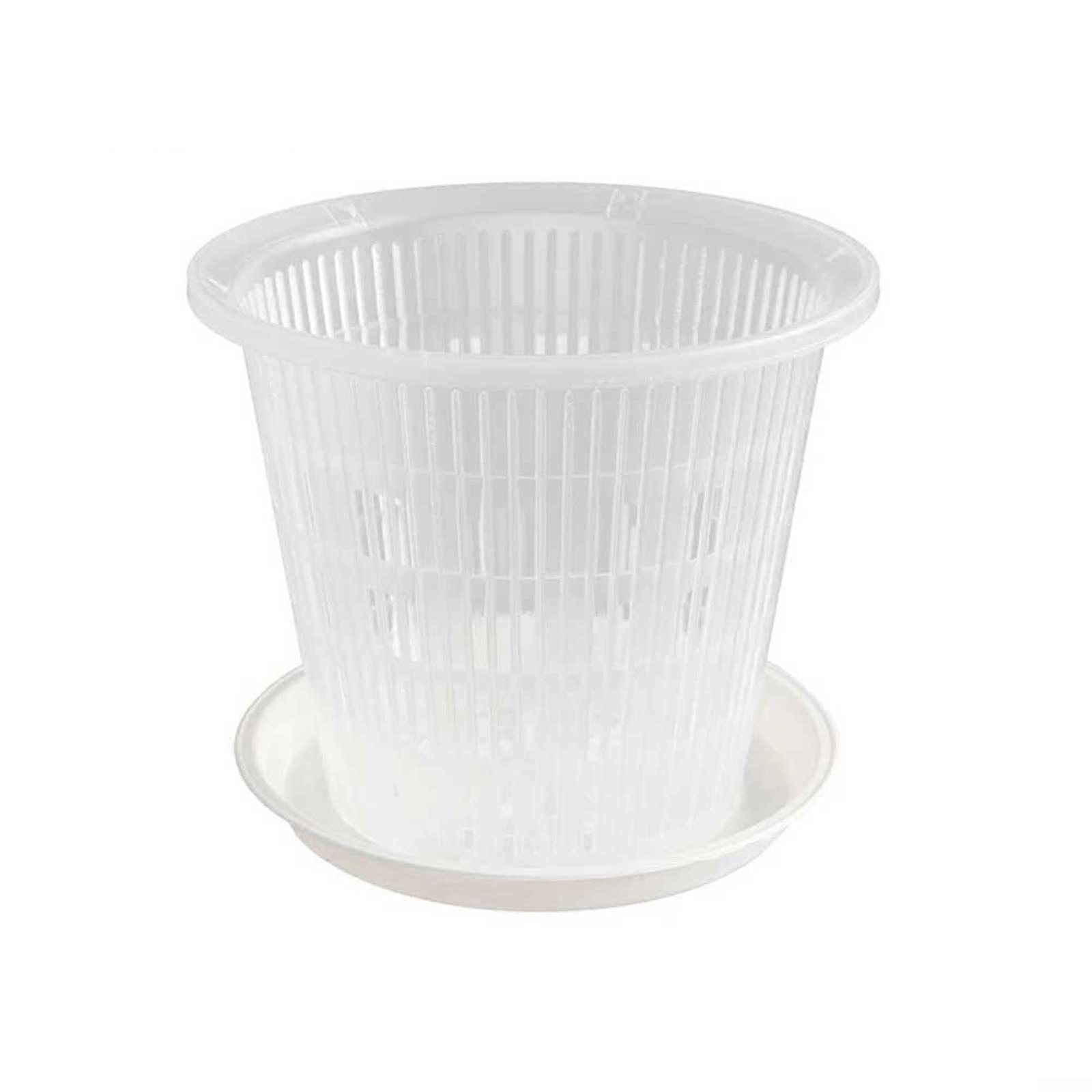 Orchid plant pots with drainage system to improve root health through air circulation (160 mm)
