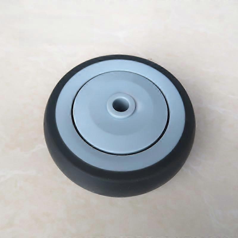 4-Inch TPR Caster Wheel, Single Medium Wheel, Noise-Free, Durable, Gray Trolley Flat Cart Replacement Part