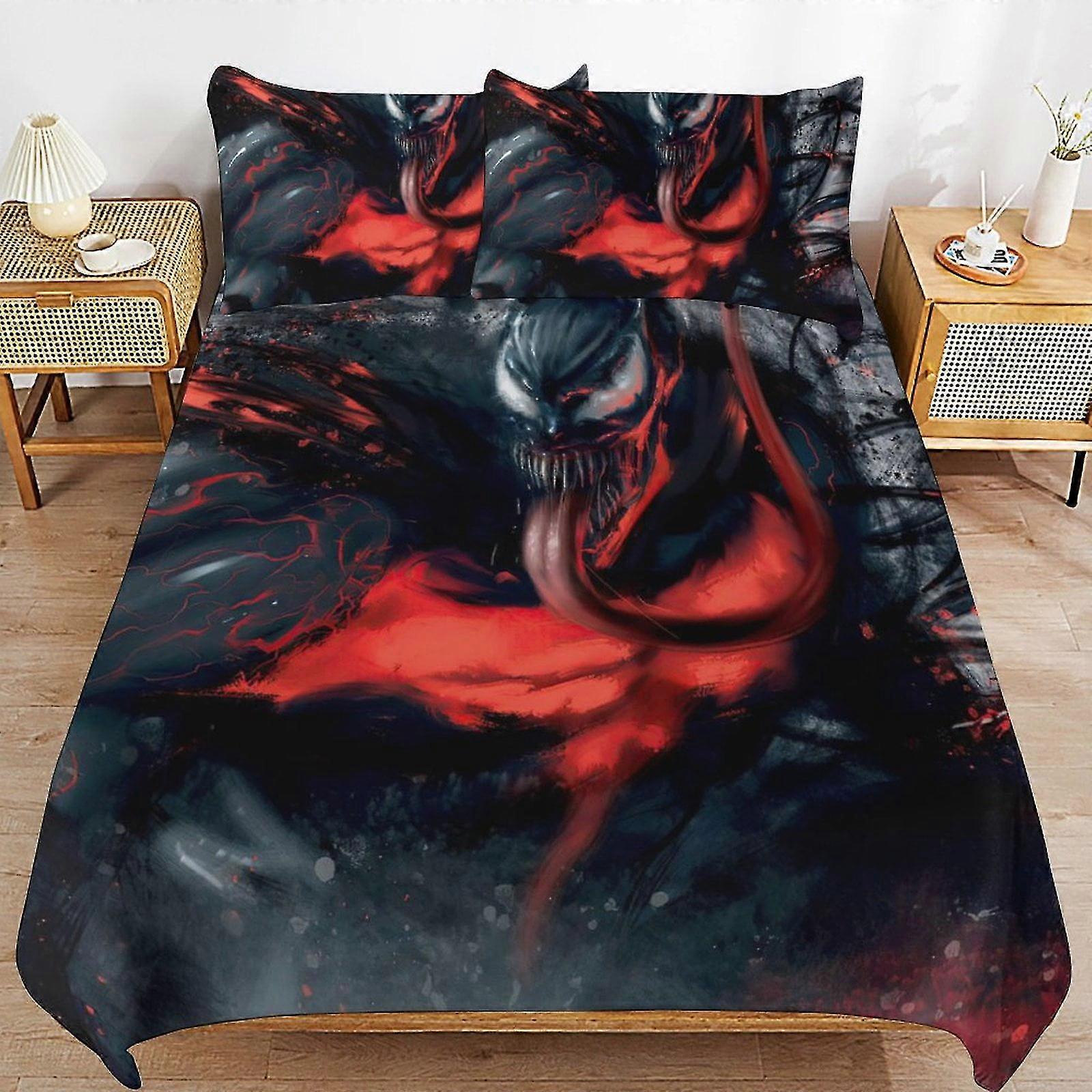 Conjunto de Cama de Quarto Macio com Capa de Edredom e Fronhas para Crianças e Adolescentes, 3 Peças