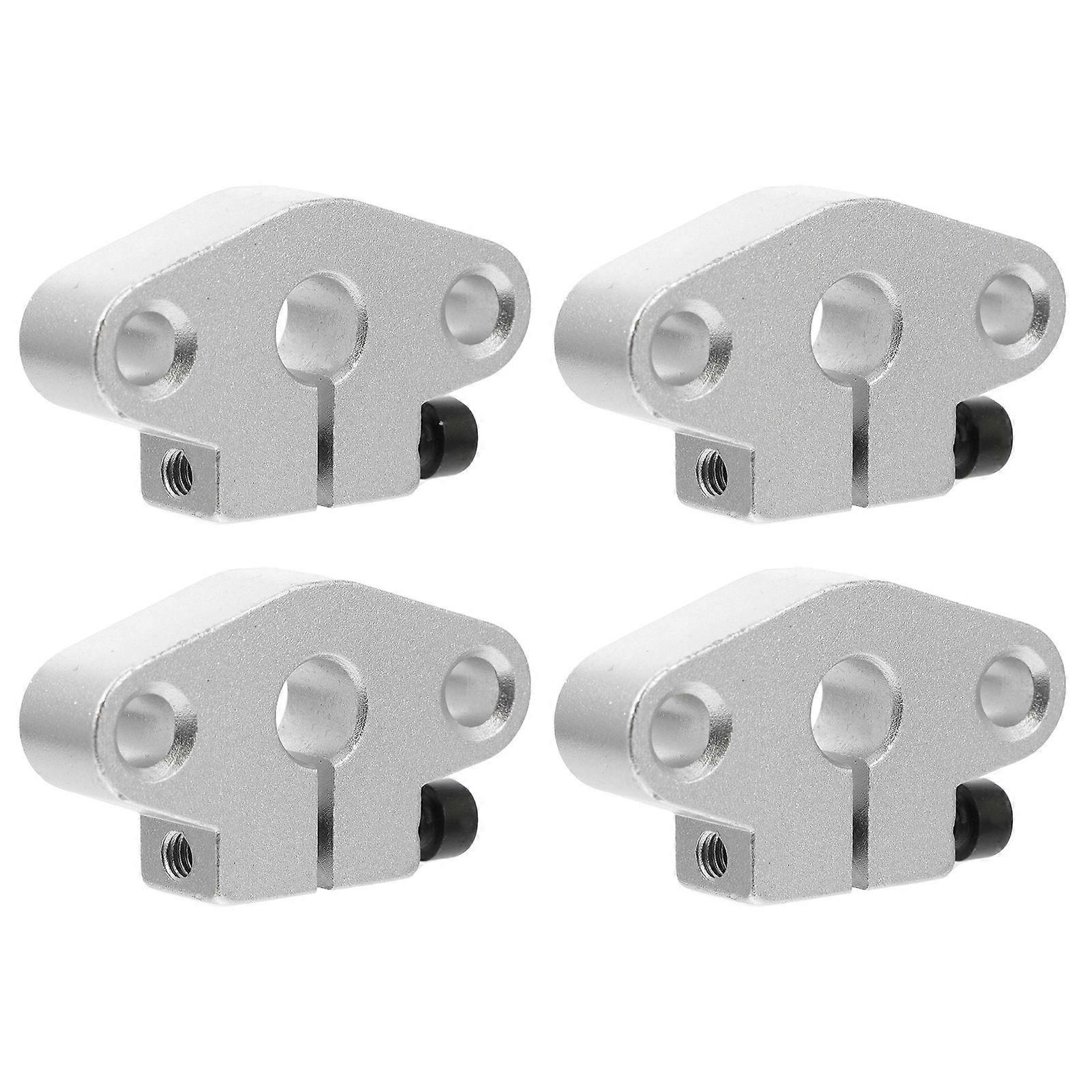 Aluminum Rail Linear Clamping Guide Rod Support Shaft For Assembly Projects Engineers 4Pcs