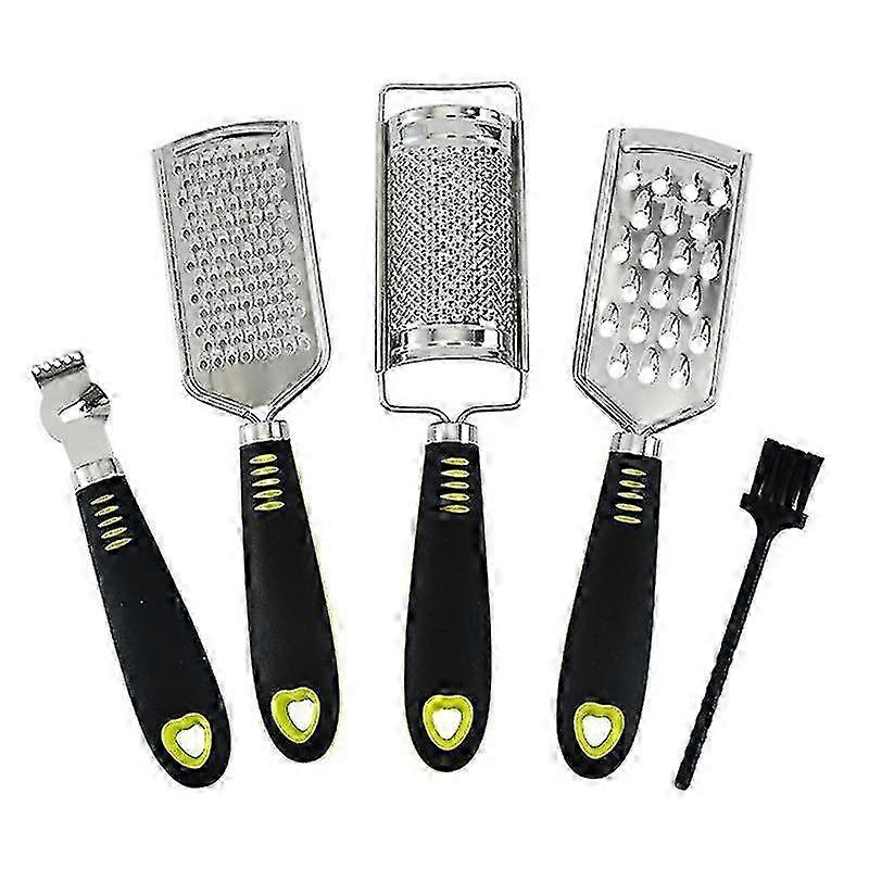 5pcs/set Cheese Grater Effective Labor-saving Sharp Hanging Hole Vegetable Garlic Chopper For Kitchen--