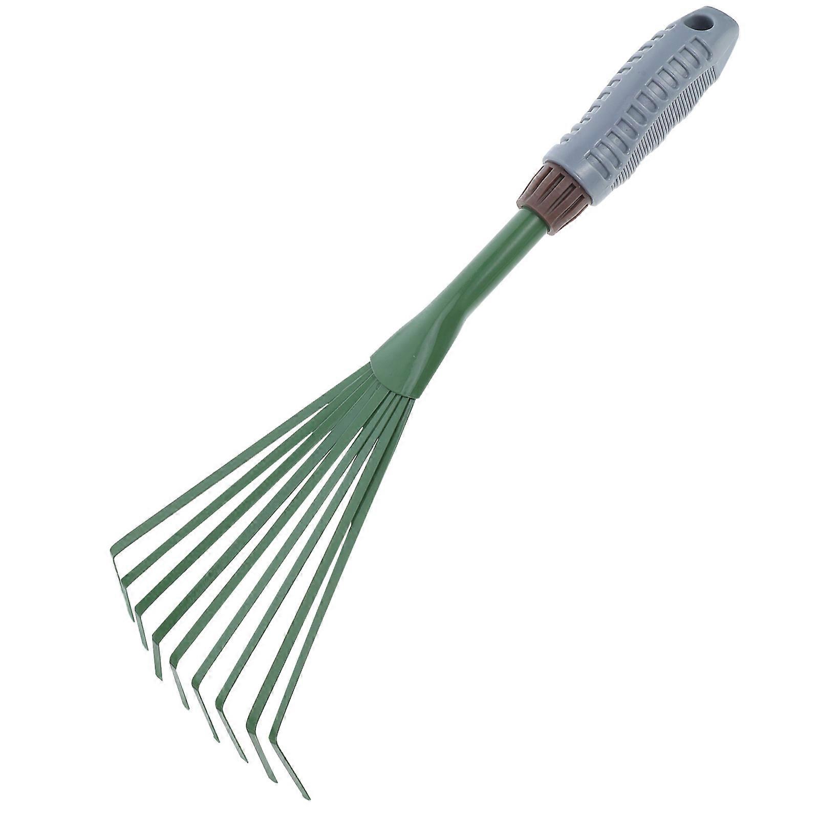 Iron Garden Rake For Pet Owners Weed Removal And Leaf Cleanup 1Pack Outdoor