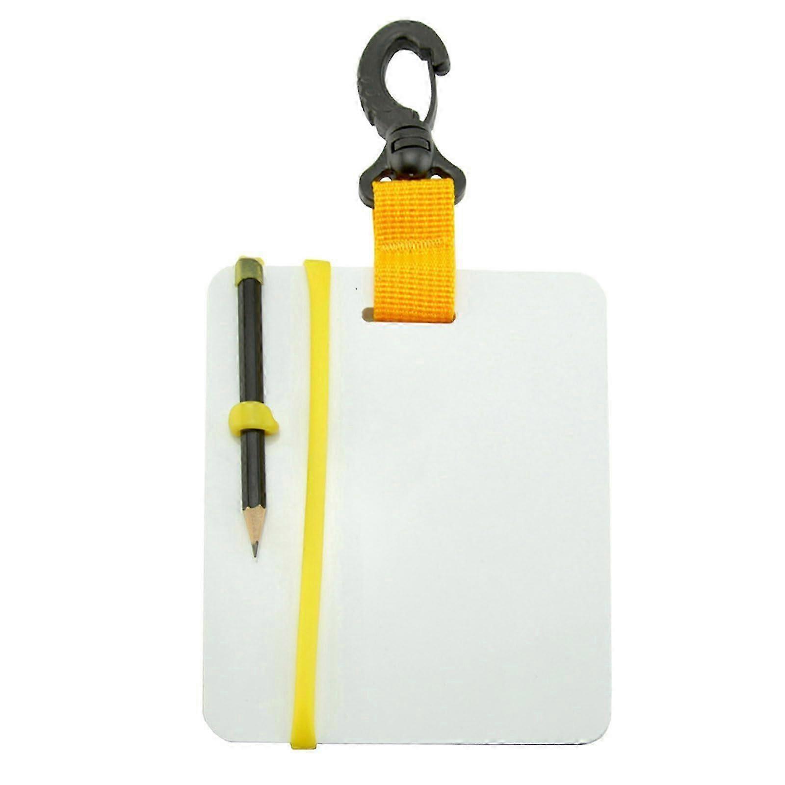 Diver's Slate Schreibschiefer Unterwasser Wordpad Schreibbrett mit Bleistift und Clip Schnorchelplatte Board einfach zu bedienen