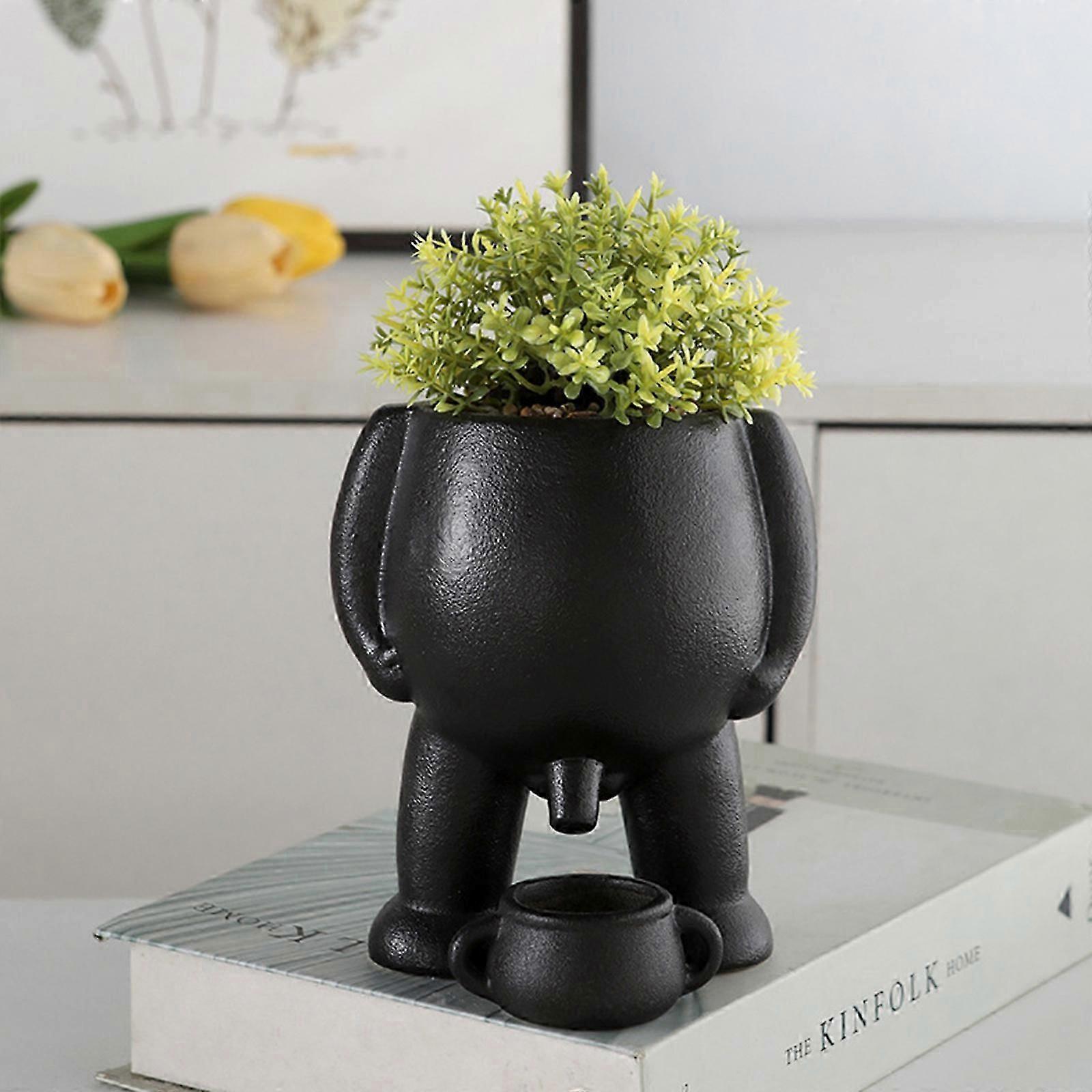 التبول مزهرية مضحك ، وعاء التبول الغراس ، الجدة التبول الغراس وعاء ، الغراس ، عصاري ، ديكور المنزل