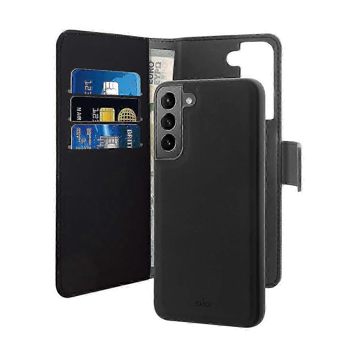 Case for Galaxy S22 Plus 5G Folio 2 in 1 Magnetic Detachable