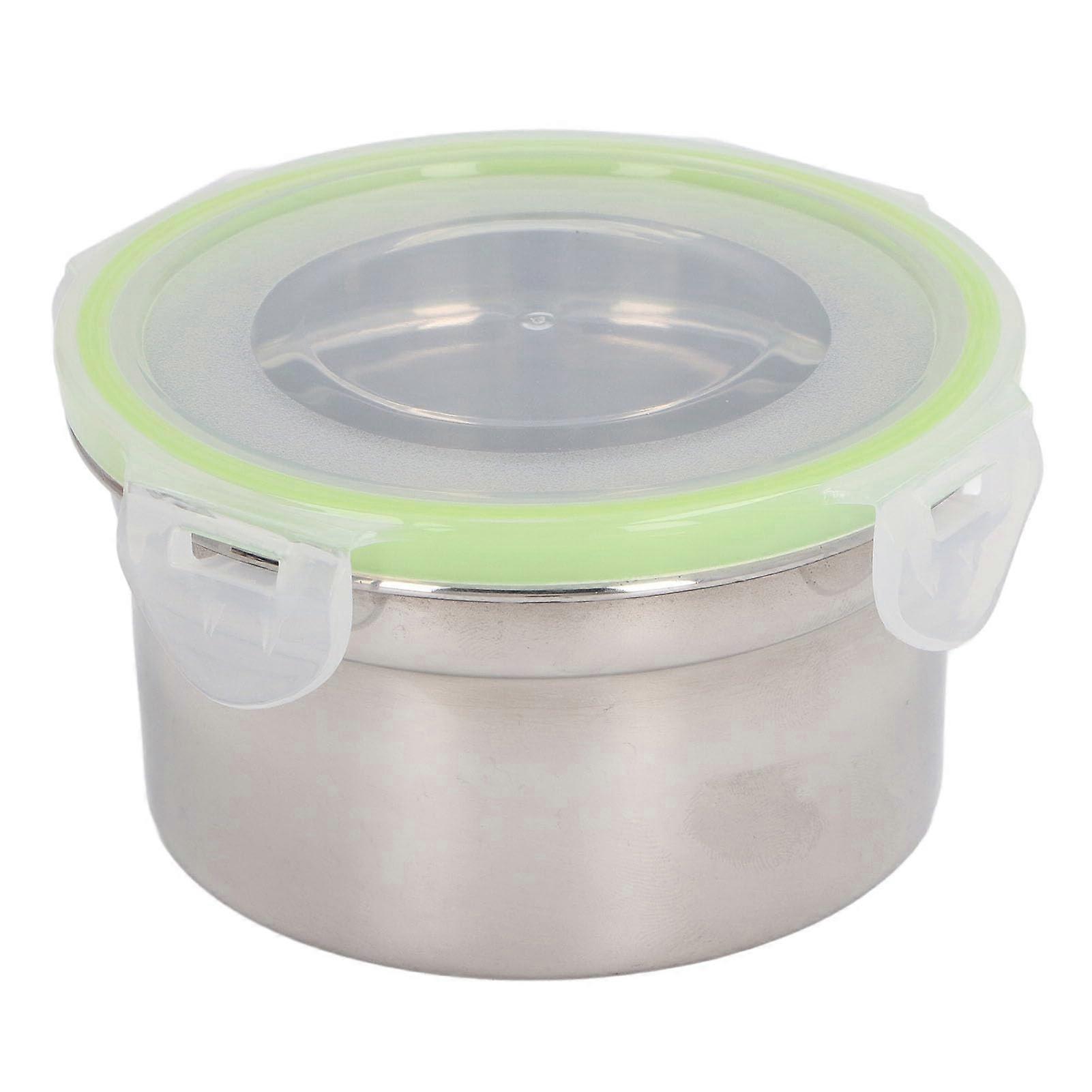 Stainless Steel Round Food Storage Container with Airtight Lid 300 ml