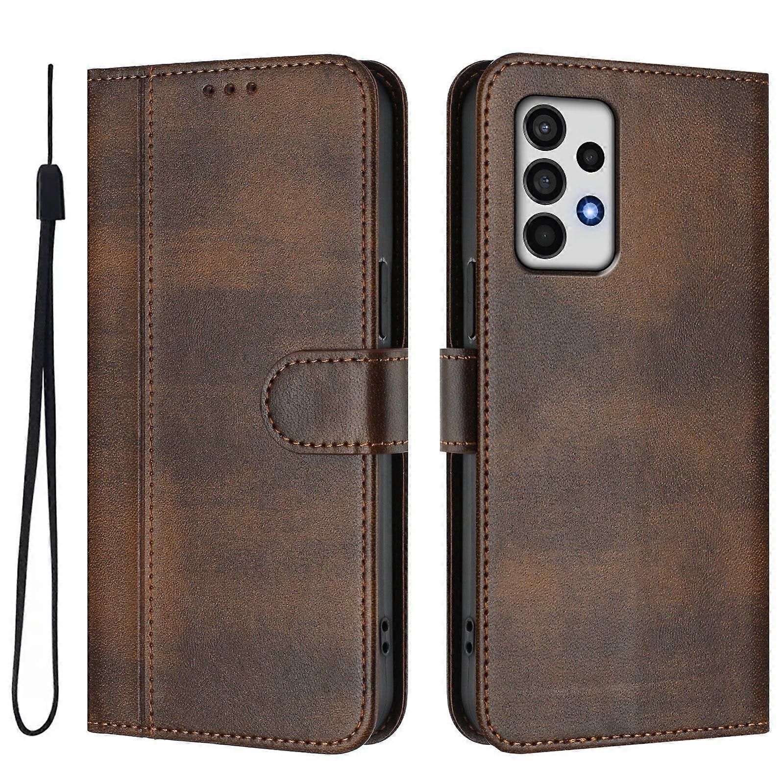 Foxdock Coque pour Samsung Galaxy A52 4G / 5G Protection antichoc Vintage antidérapant TPU Texture H