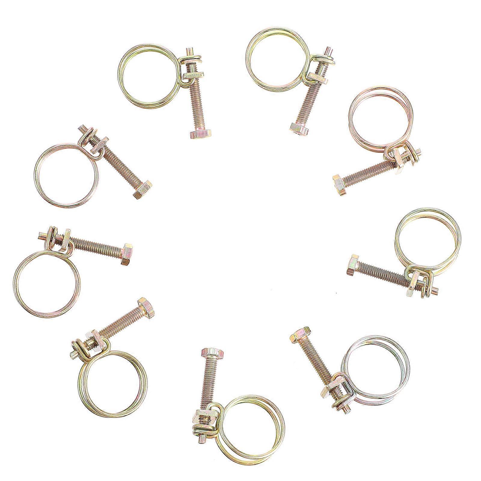 Pipe Fitting Clamps Adjustable Hose Clamps for Pool Pump Hoses 20Pcs