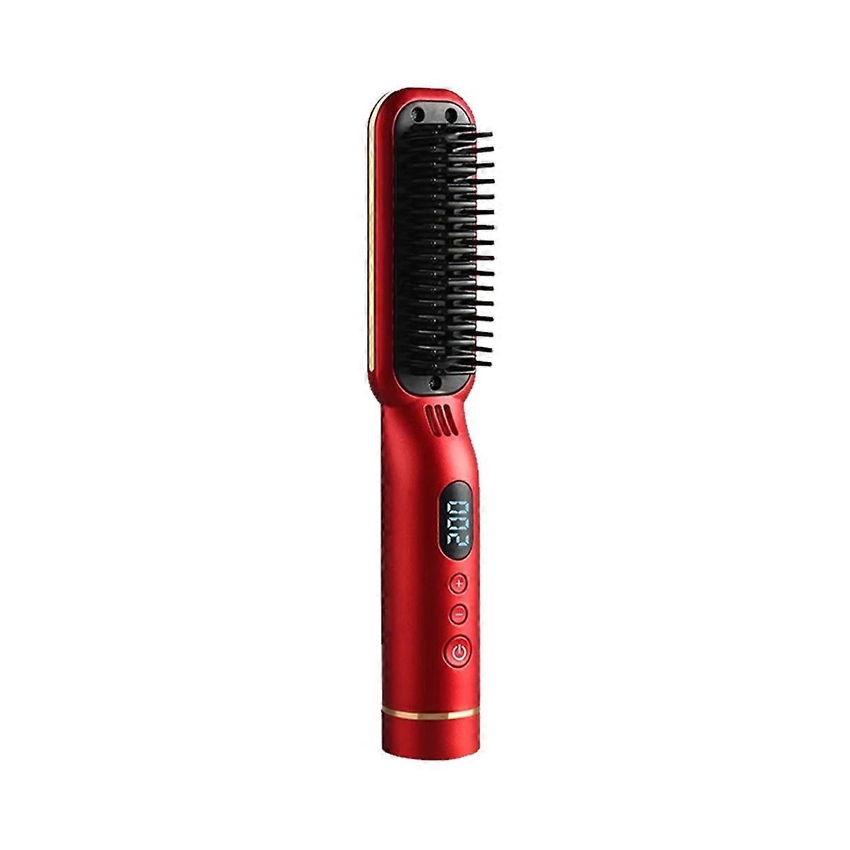 Wireless Wet & Dry Hair Straightening Comb Anti-Hot Temperature Controlled Hair Care & Styling Comb