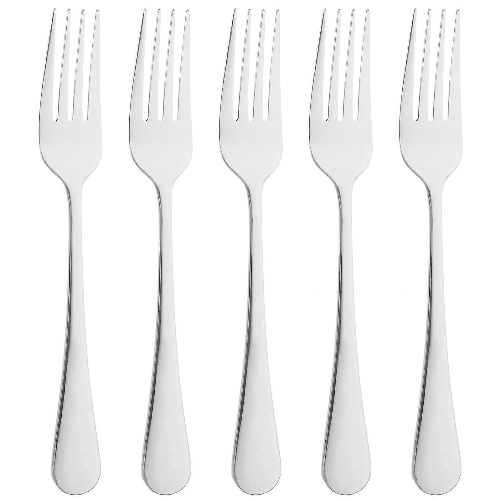 Restaurant Forks Meat Forks for Lifting Camping Kitchen Supply Rust-Resistant 5Pcs