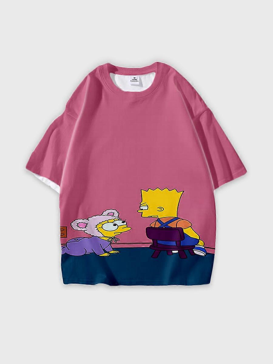 T-shirt round neck Cartoon Pattern loose short sleeve JW3621