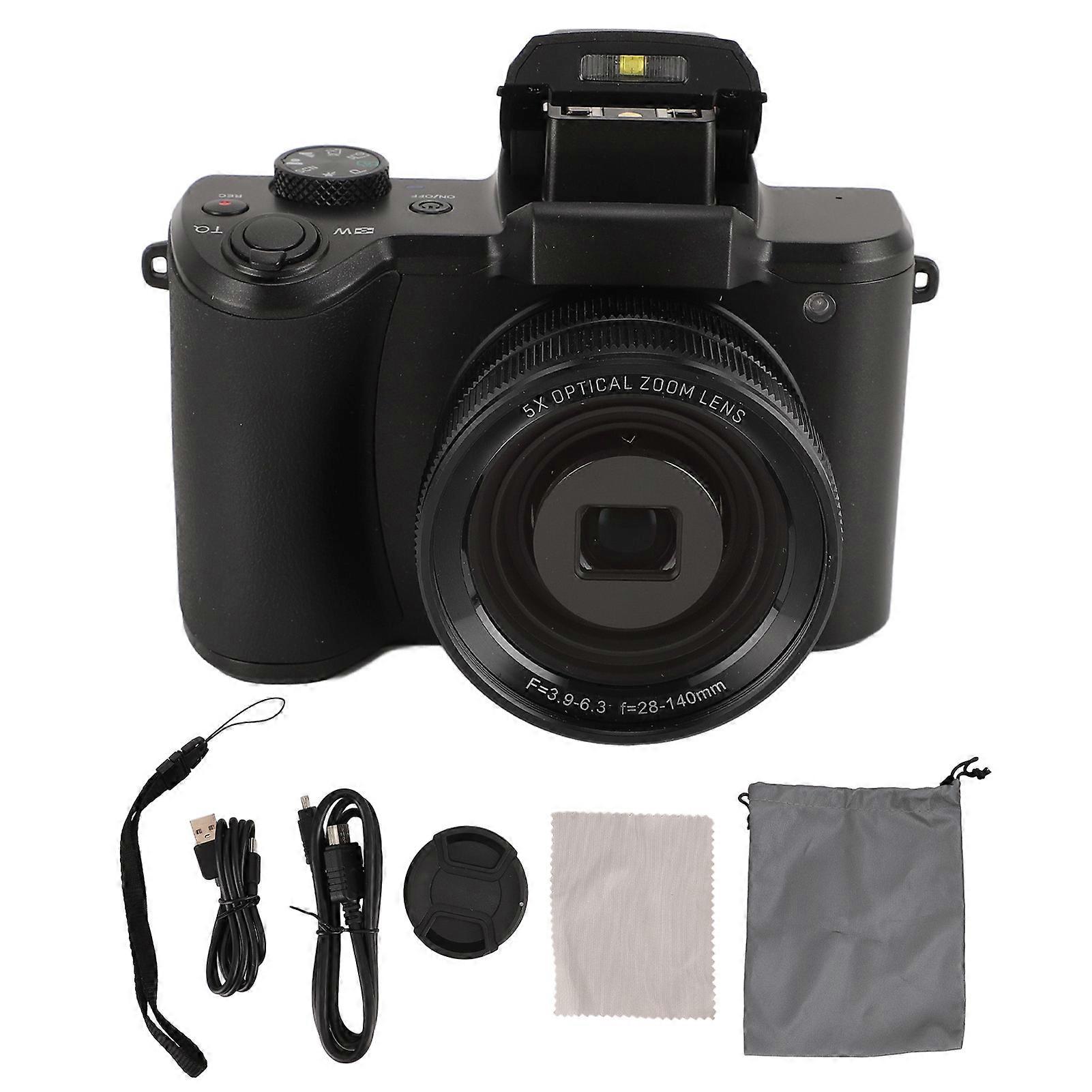 5K 64MP Multifunctional Vlogging Camera with 3.2" Display and 6-Axis Stabilization