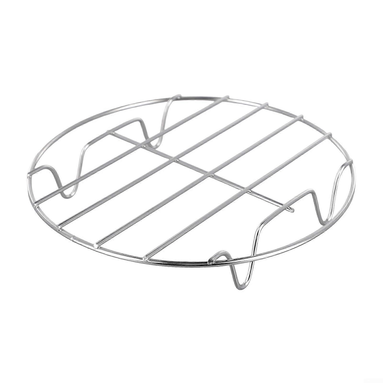 Single-layer Grill Rack for Air Fryer 20.3 cm, Steaming Fish and Chicken, Compatible with Common Models, Stainless Steel