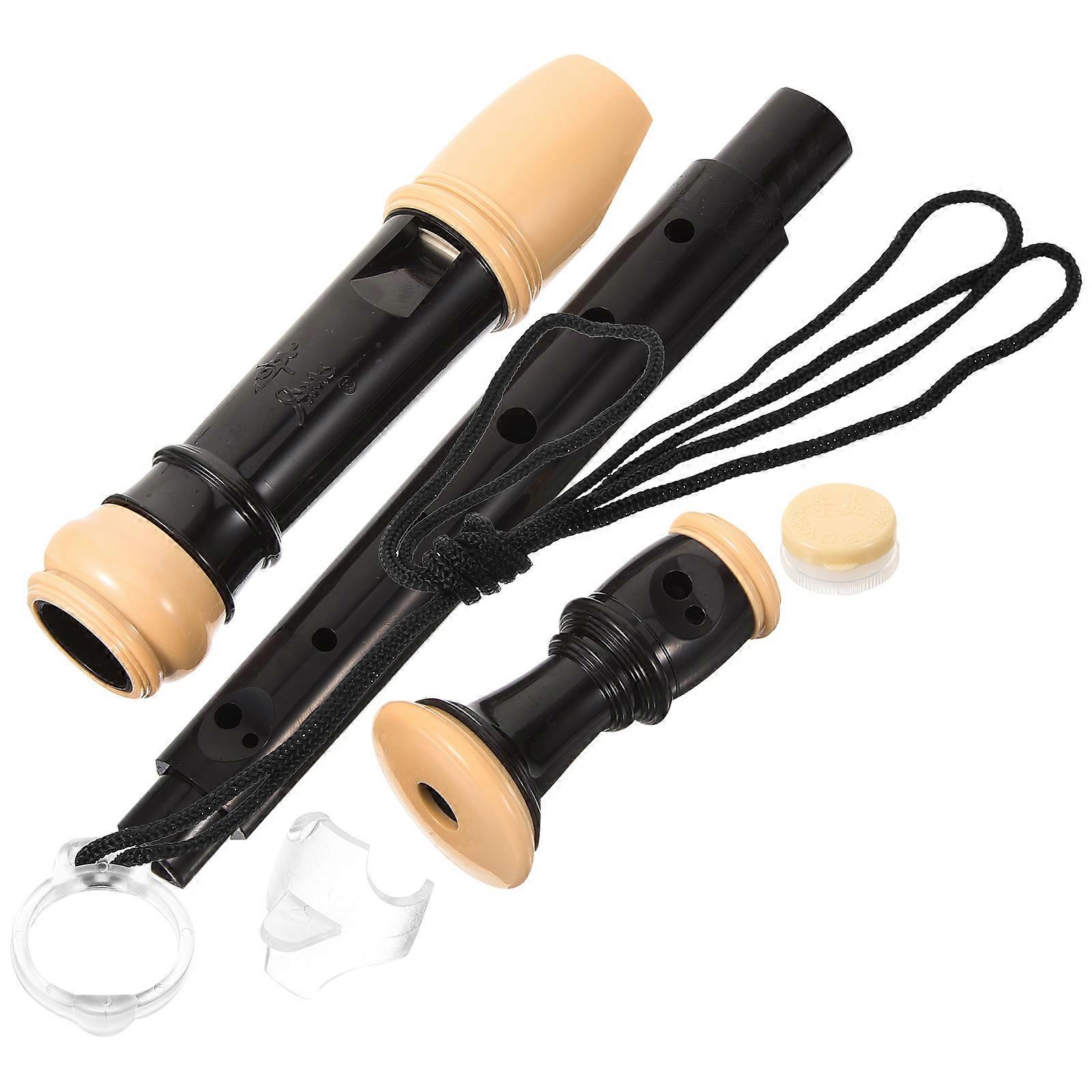 German Style Soprano Recorder with Cleaning Rod & Carry Bag – Easy to Play Wind Instrument for School Bands and Classical Music