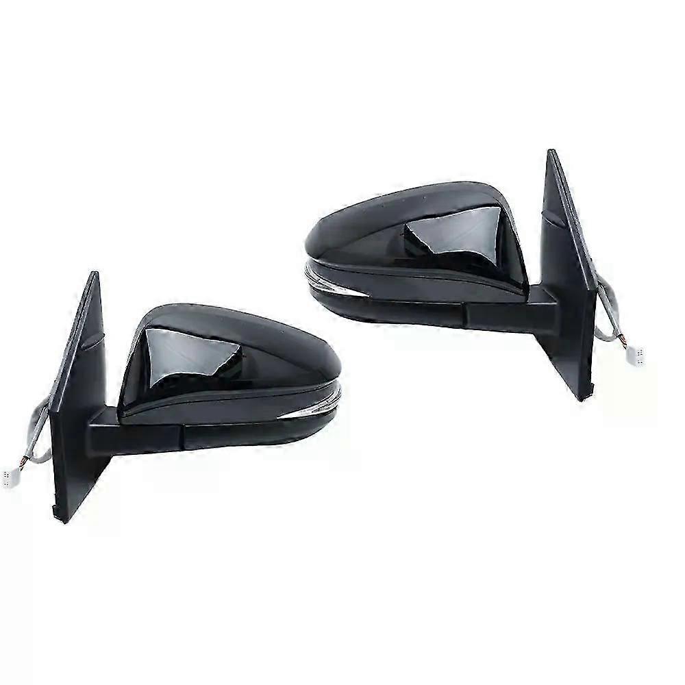 7 Wires Side Rearview Mirror Assembly Fit For Toyota RAV4 2013-2015 black With Turn Signal Heated Rearview Mirror Car Accessories