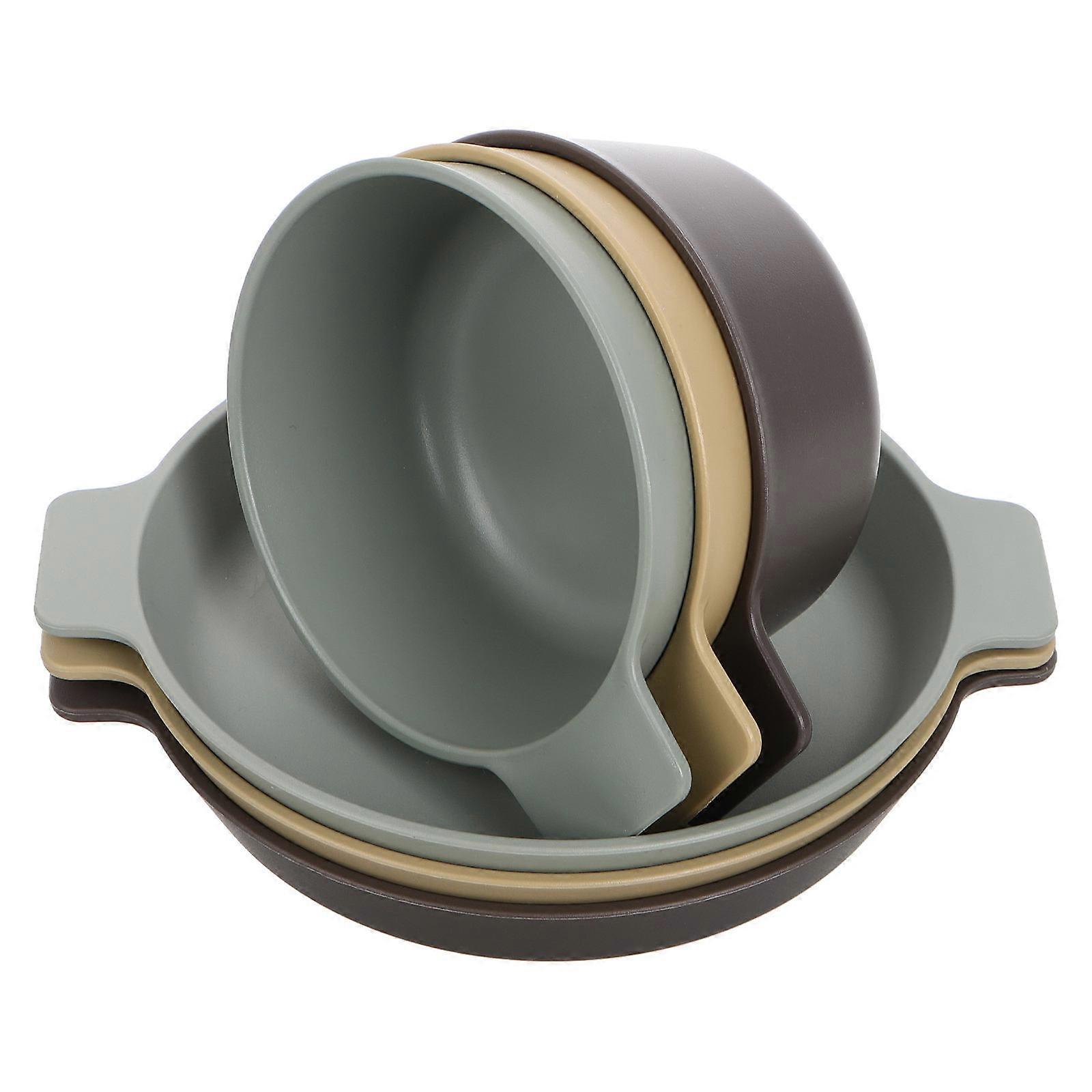 Outdoor Tableware Plastic Dinnerware Set For Camping Picnic 19.00X16.00X4.00CM Assorted Color Portable Design 1Set