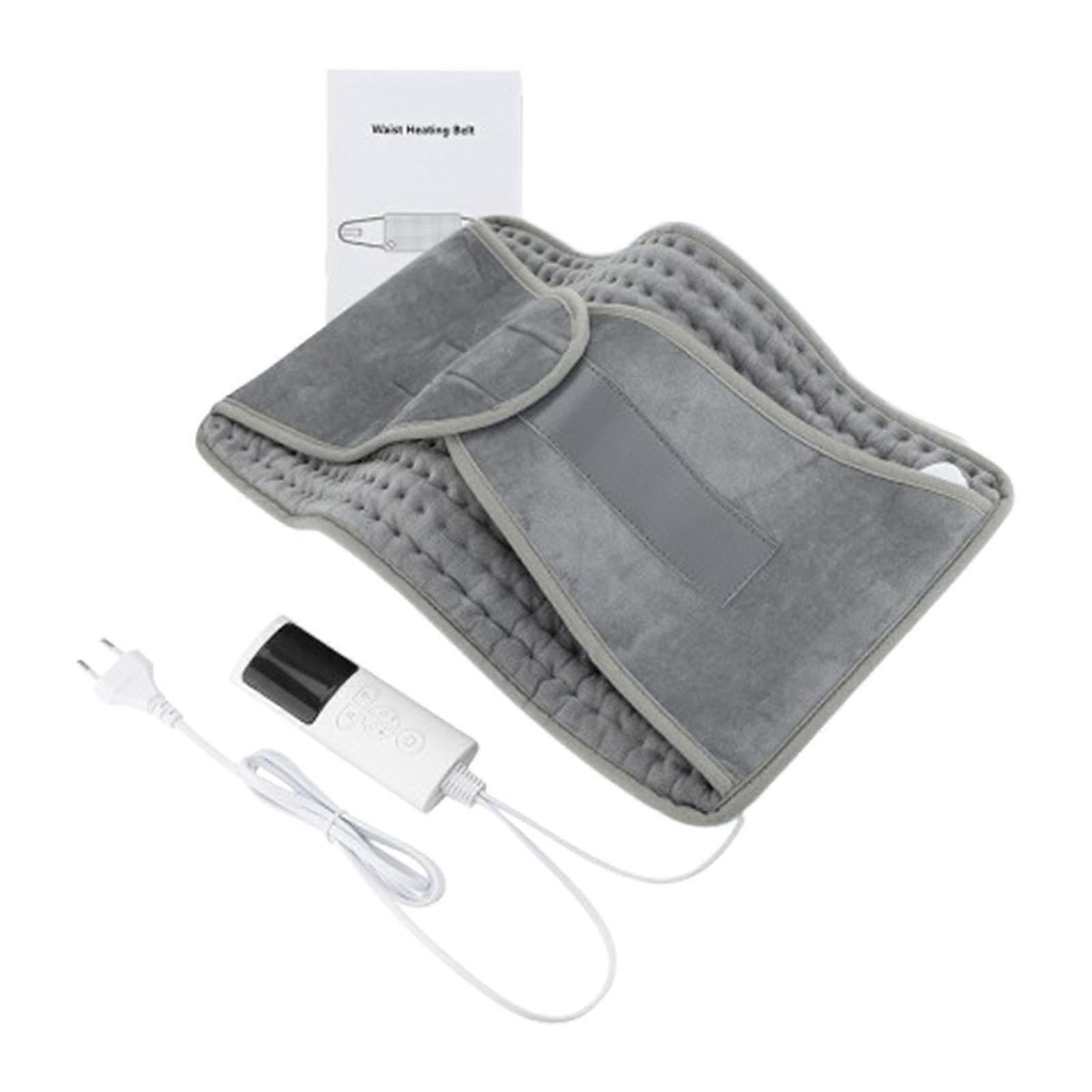 Electric Heating Pad with Timer for Back, Neck, and Abdomen Relief, Soft Fabric, Adjustable Temperature Settings