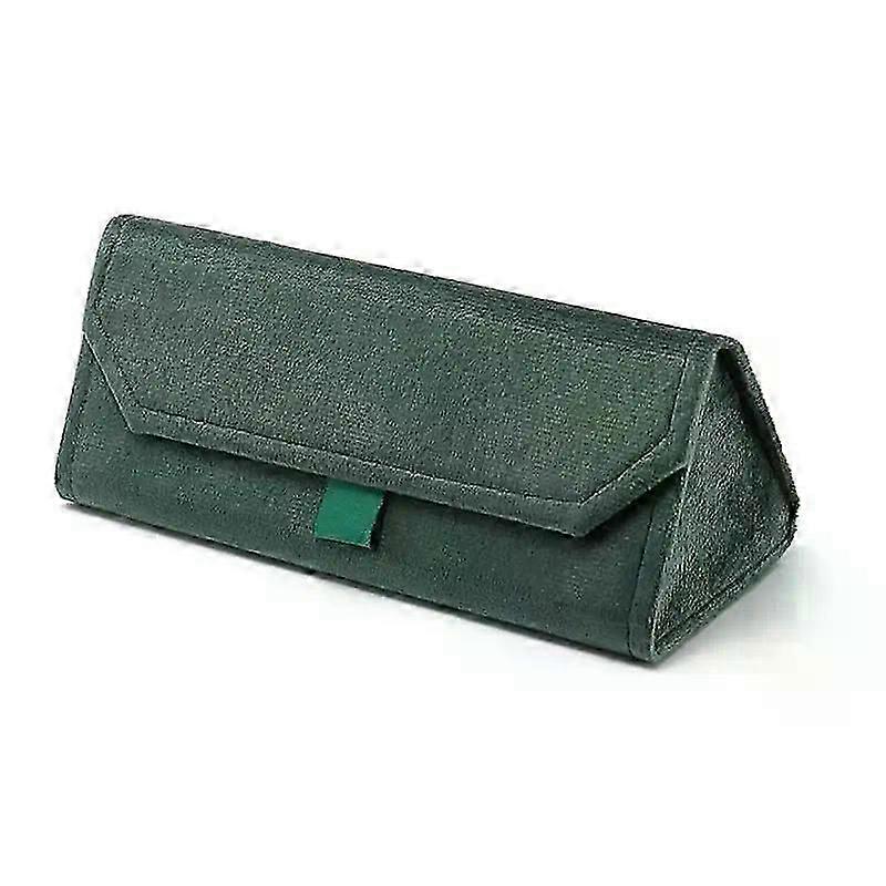 New Plush Box Triangle Folding Box Compression Resistant Full Frame Glasses Case Glasses Bag