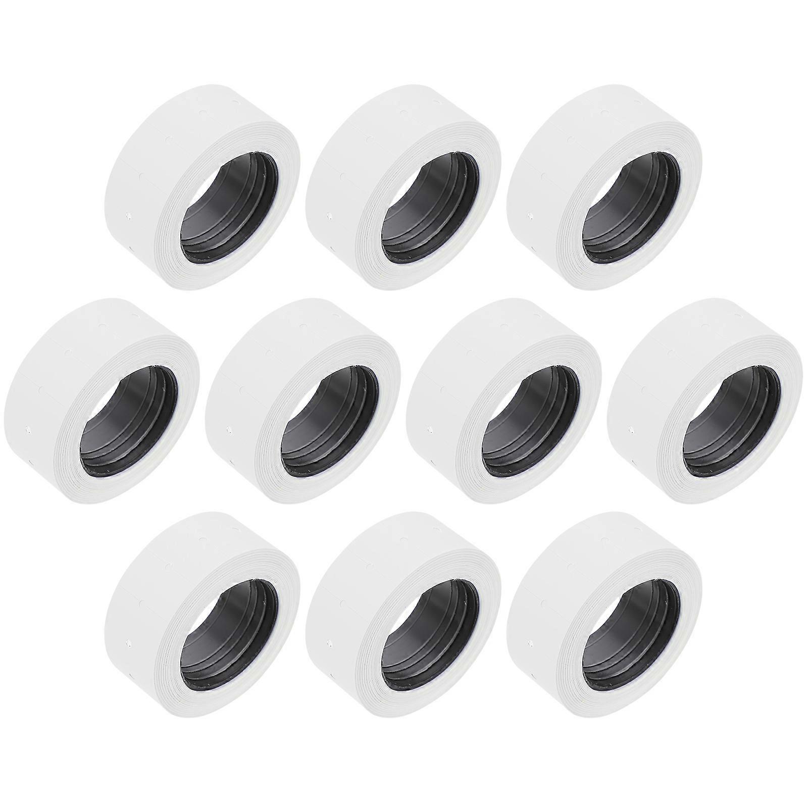 Price Sticker Labels for Shop Use 10 Rolls White Paper Perfect for Pricing and Product