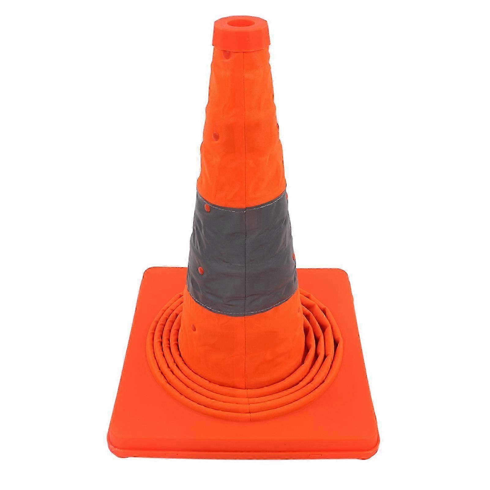 2025 Latest Model Collapsible Traffic Safety Cone 70x29x29cm Foldable Reflective