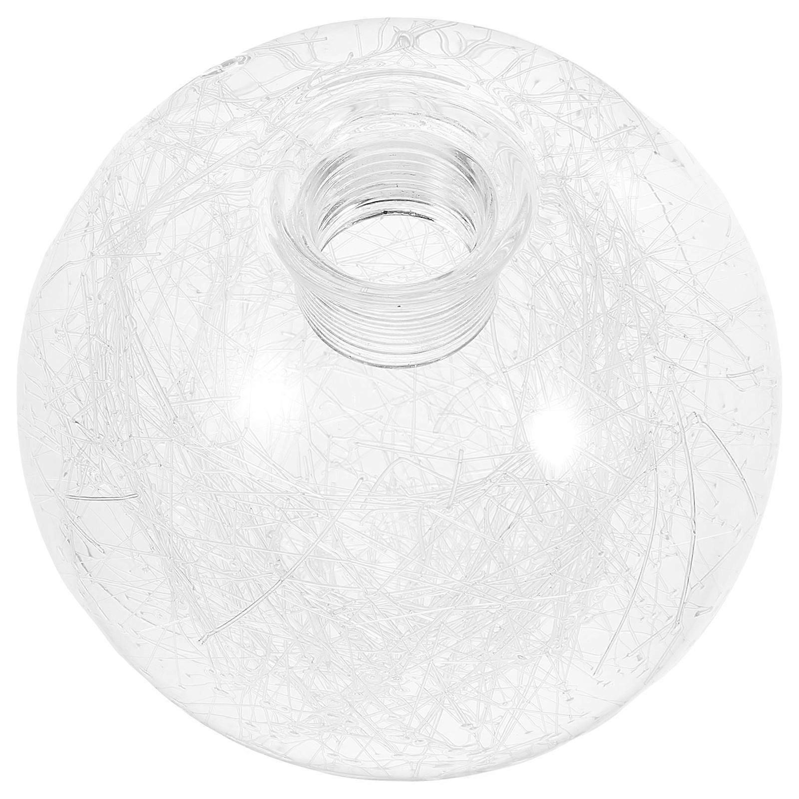 Transparent Replacement Glass Lamp Shade for Ceiling & Pendant Lights – Easy Install Threaded Glass Cover for Living Room Lighting Fixtures