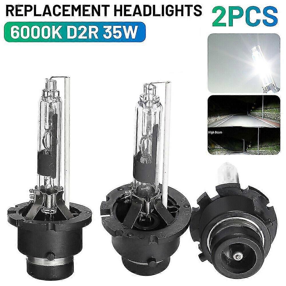 2x D2R Headlight Bulbs 35W 6000K White Replace HID Xenon Lamp Conversion Kit