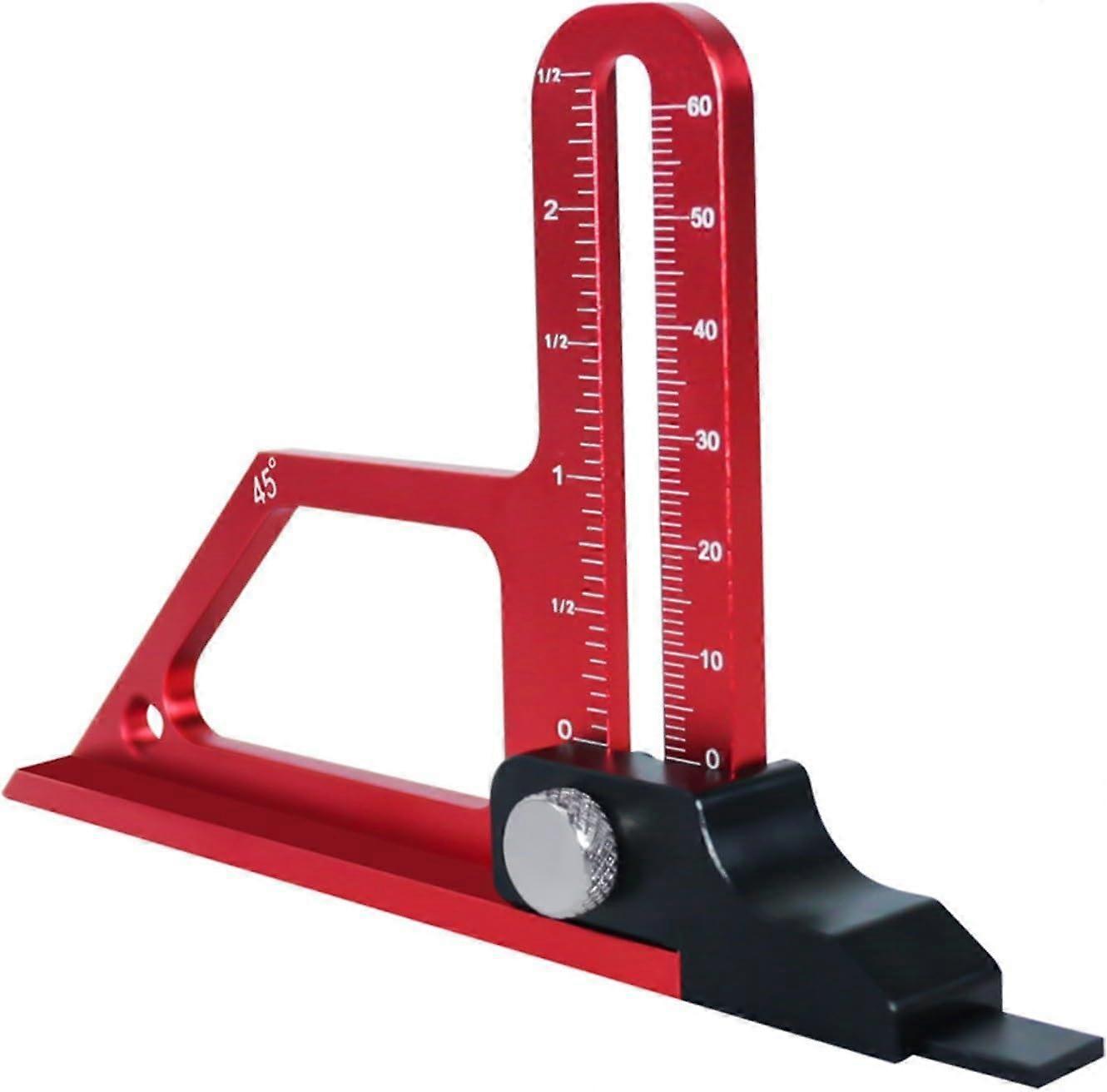 Depth Gauge, Altimeter, Table Saw, Aluminium Alloy Altimeter for Table Saws, 060 mm Metric and Inch