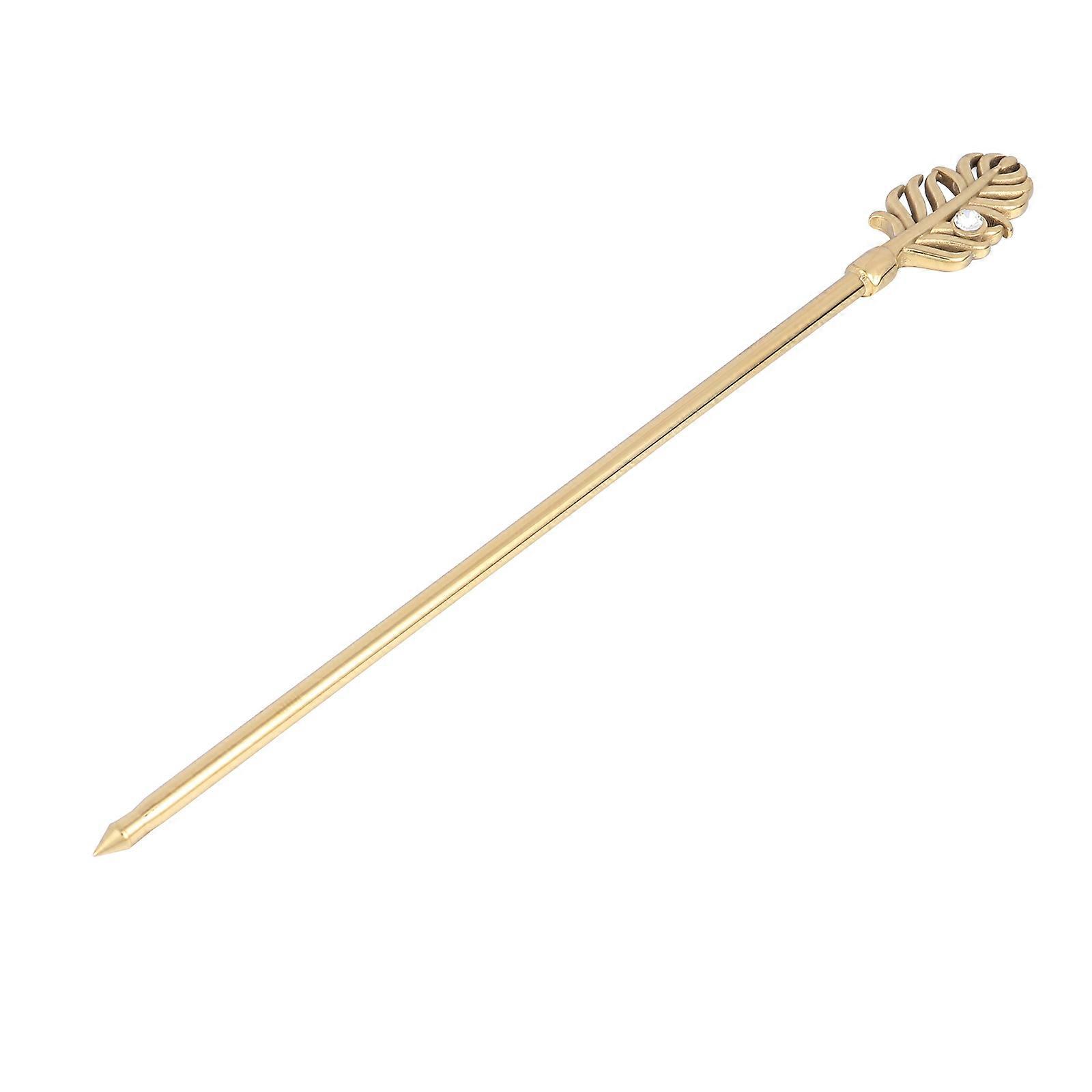 Golden Stainless Steel Fruit Fork for Home Use Ideal for Serving Salad Cake and Snacks 1pc