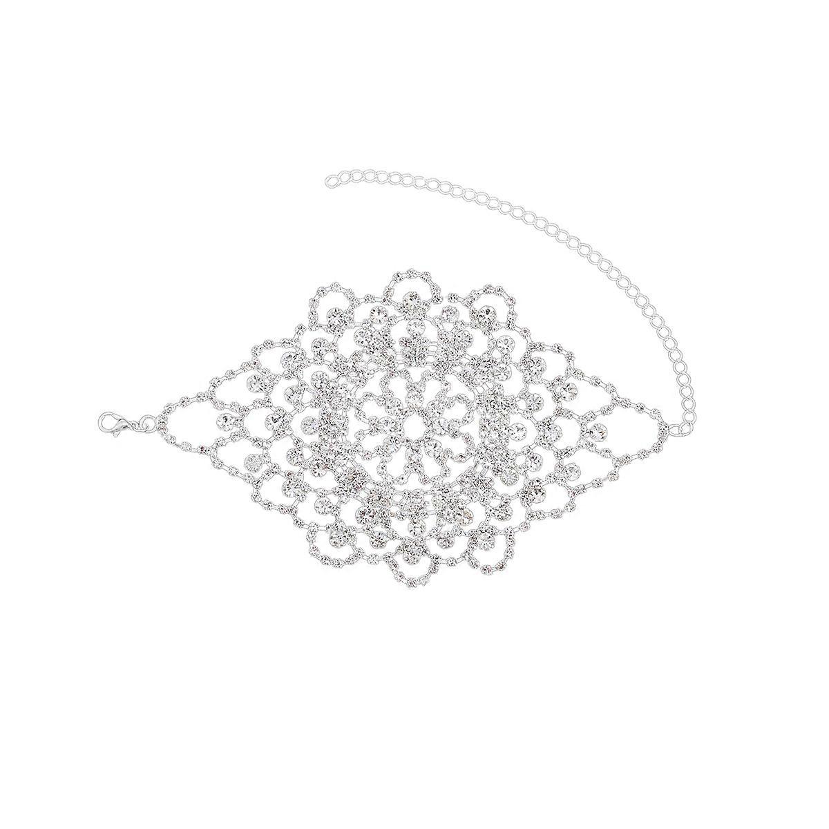 Durable Alloy Arm Chain for Women in Silver Great for Decorative Use and Special Occasions 7 inches