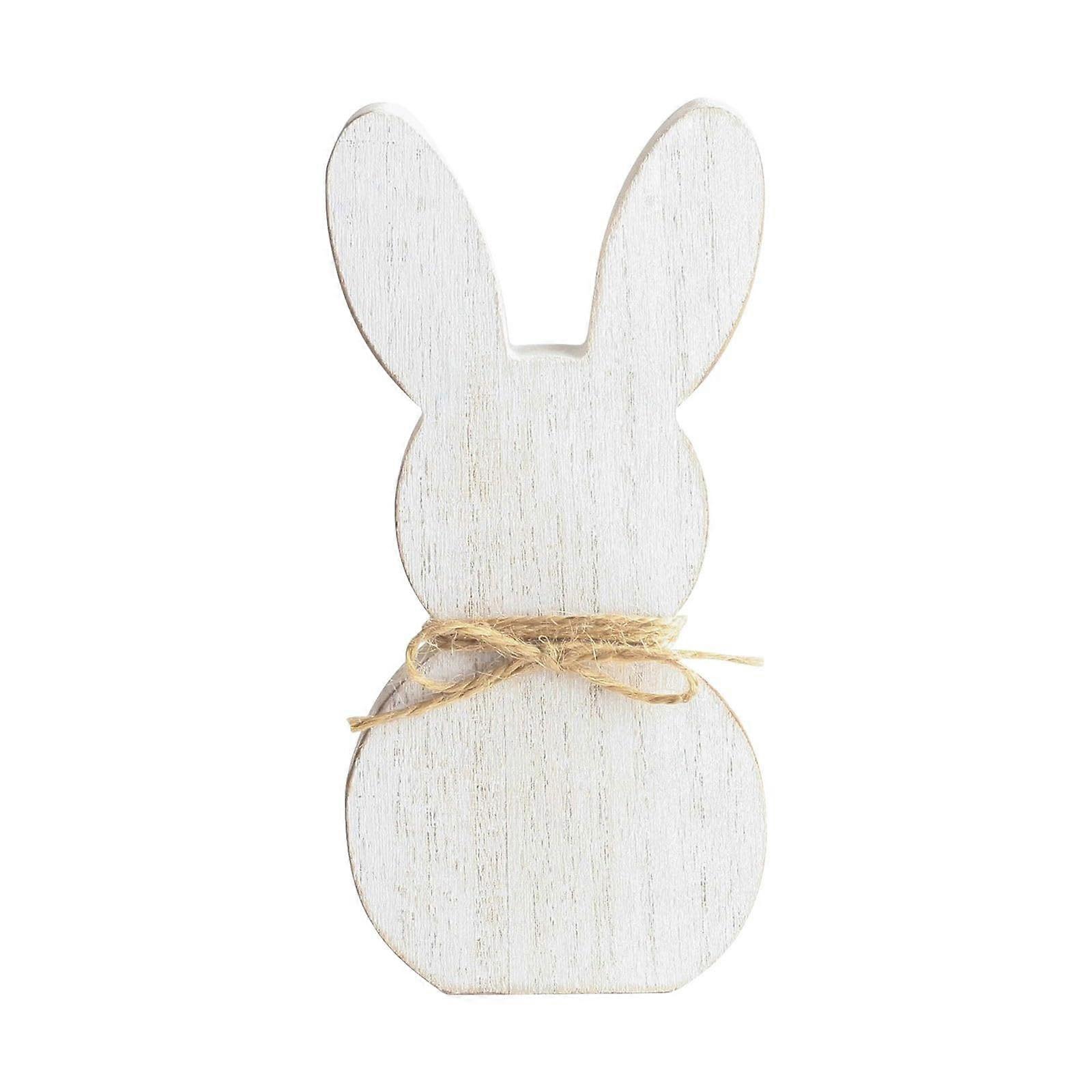 Easter Standing Table Decor Wooden Rabbit Bunny Table Decoration Easter Block Sign A