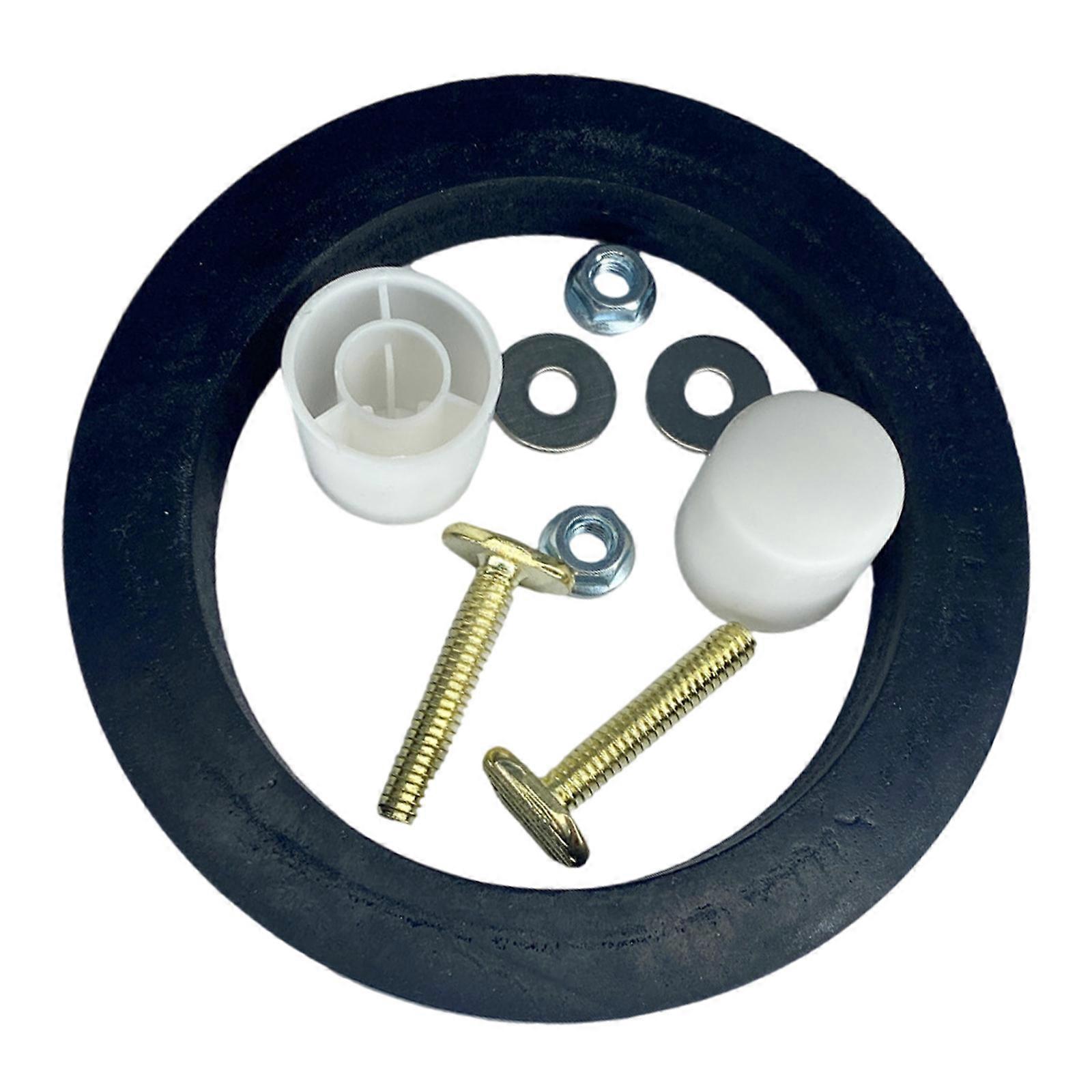 Toilet Repair Seal Flanges Kits Toilet Replacement Seal with Mounting Hardware for 300 310 320 Toilets Enduring Multicolor