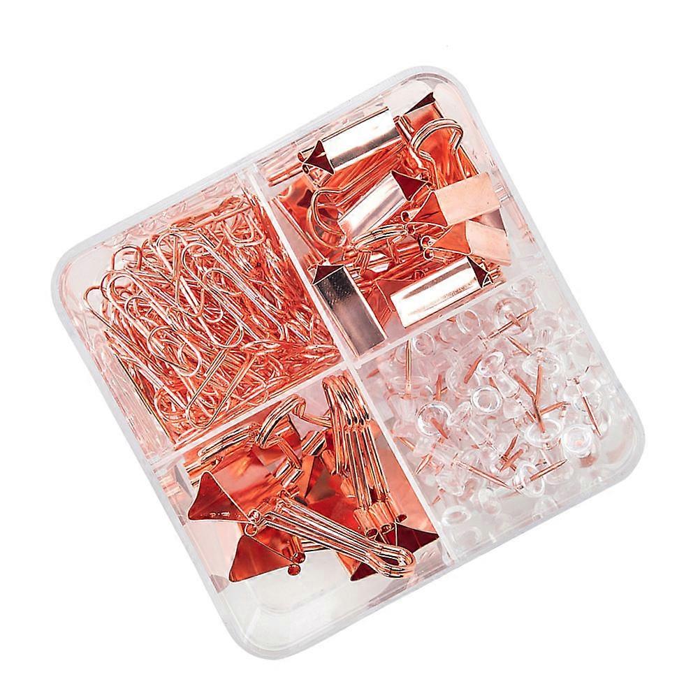 Office Supplies Paper Clip Push Pin and Ticket Folder Set Organizing Documents for Home Daily Use 1Pack
