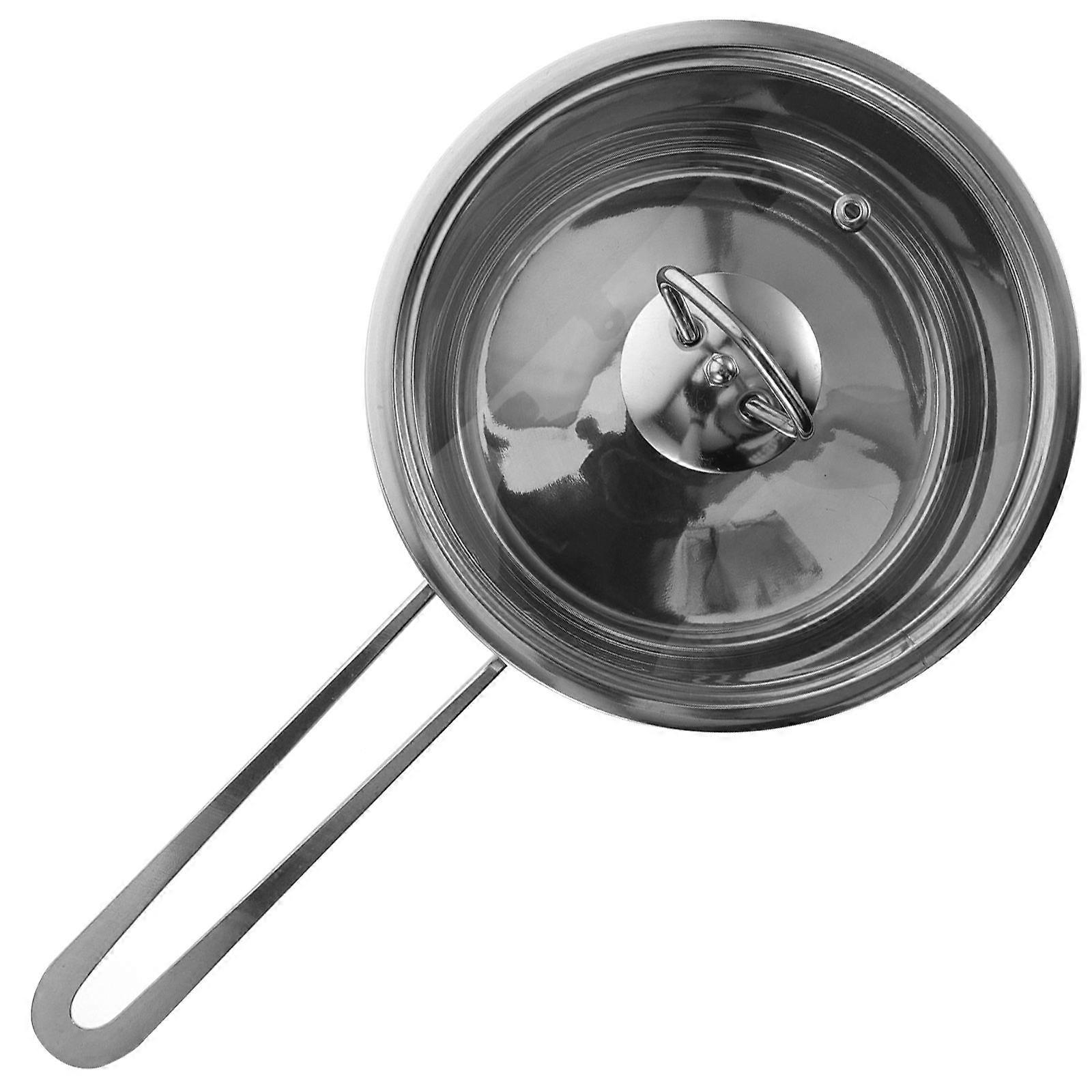 Stainless Steel Milk Pot Cooking Pot For Kitchen Use Non-Stick 34X18CM Thermal Retention 1Set
