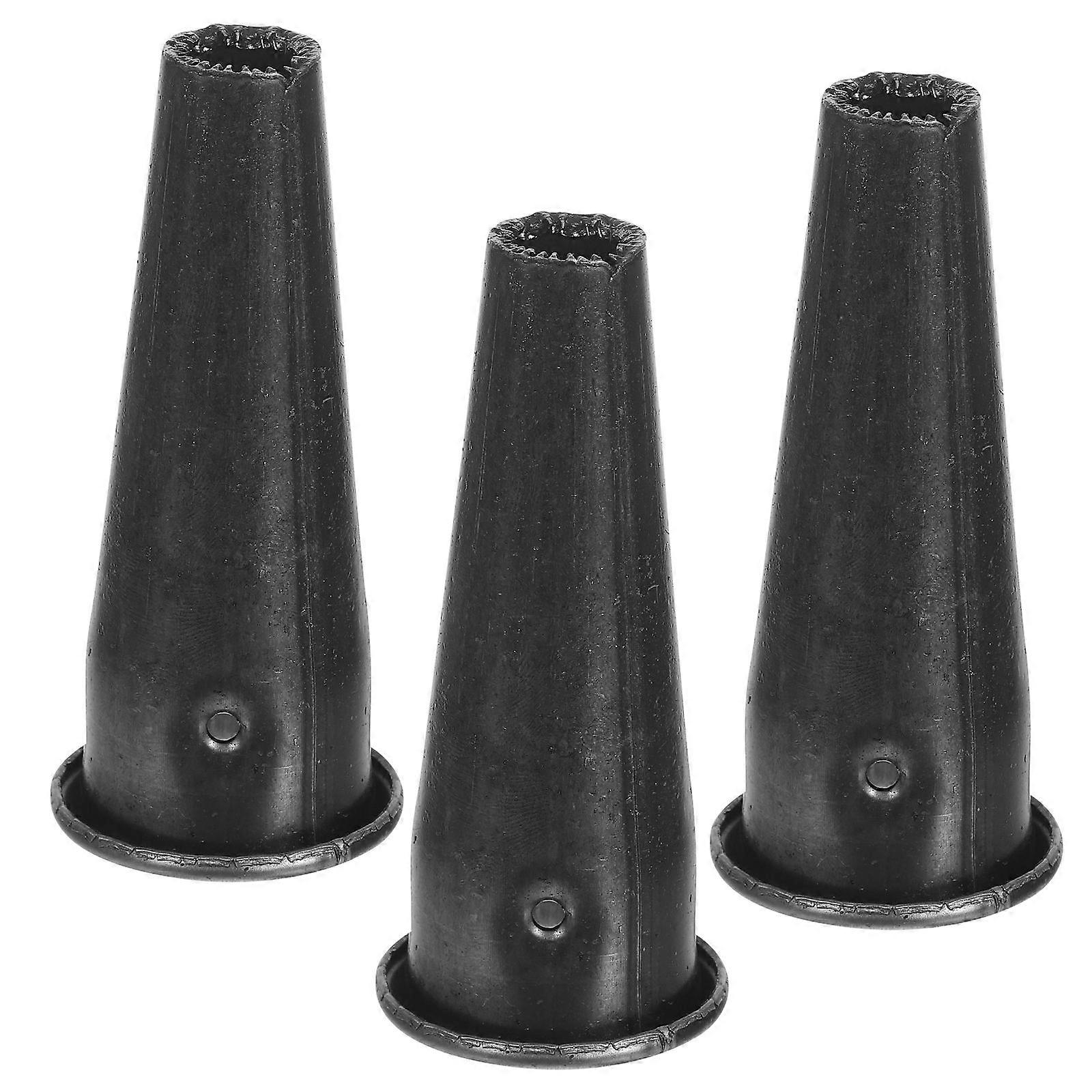 3pcs Wood Handle Adapter Durable Hoe & Rake Connector Tapered Design Secure Tool Attachment Easy Installation Gardening Accessory Fit for Garden Tools