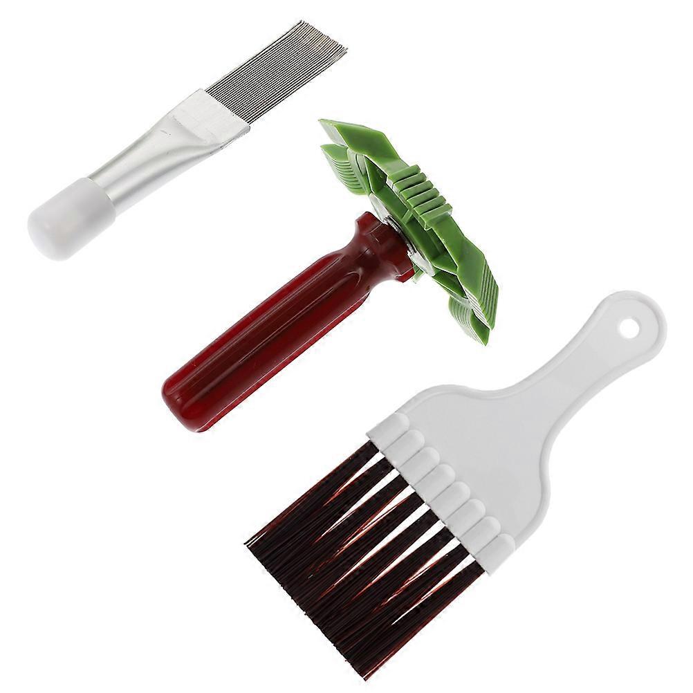 Air Conditioner Fin Brush Condenser Cleaning Tools Homeowners 17.3X7cm Fins Dust Removal 3Pcs