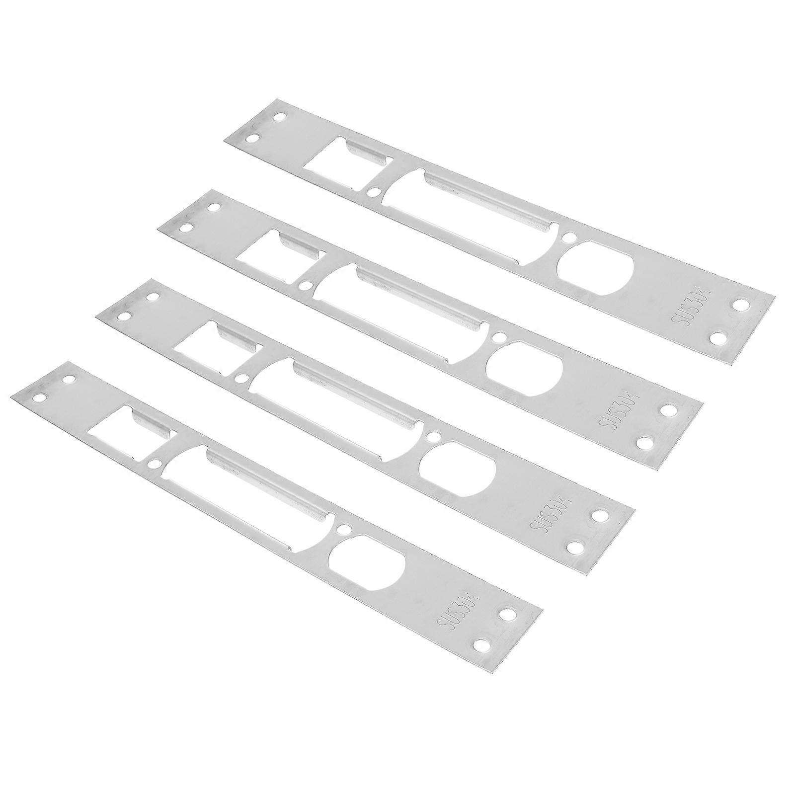 لوحة الأمن Deadbolt قوية عقد الباب تقوية قفل الفضة 30 * 240MM ل 导 5 قطع