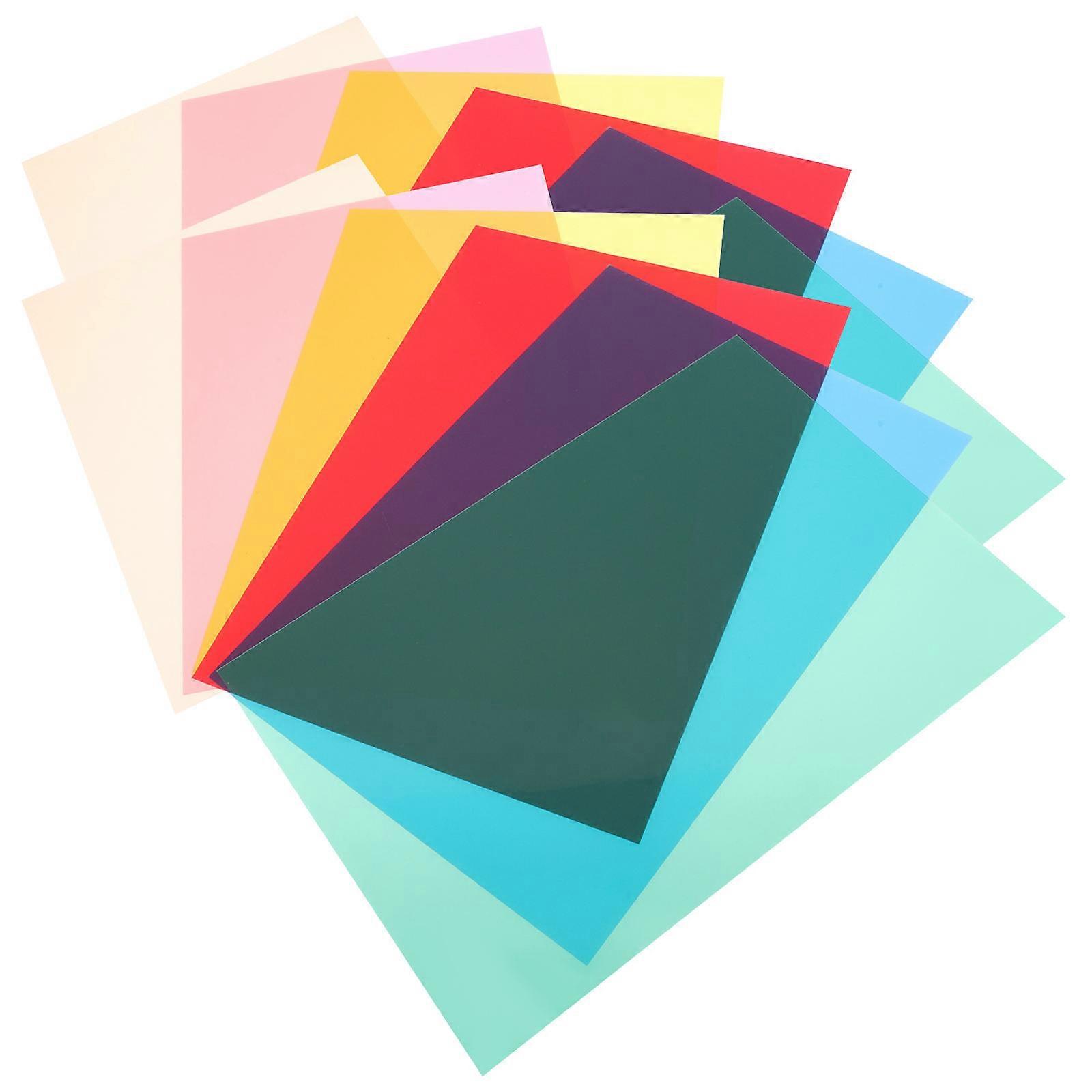 12pcs Reading Cards Colored Overlays Bookmark Guided Highlight Tracking Rulers Reading Strip