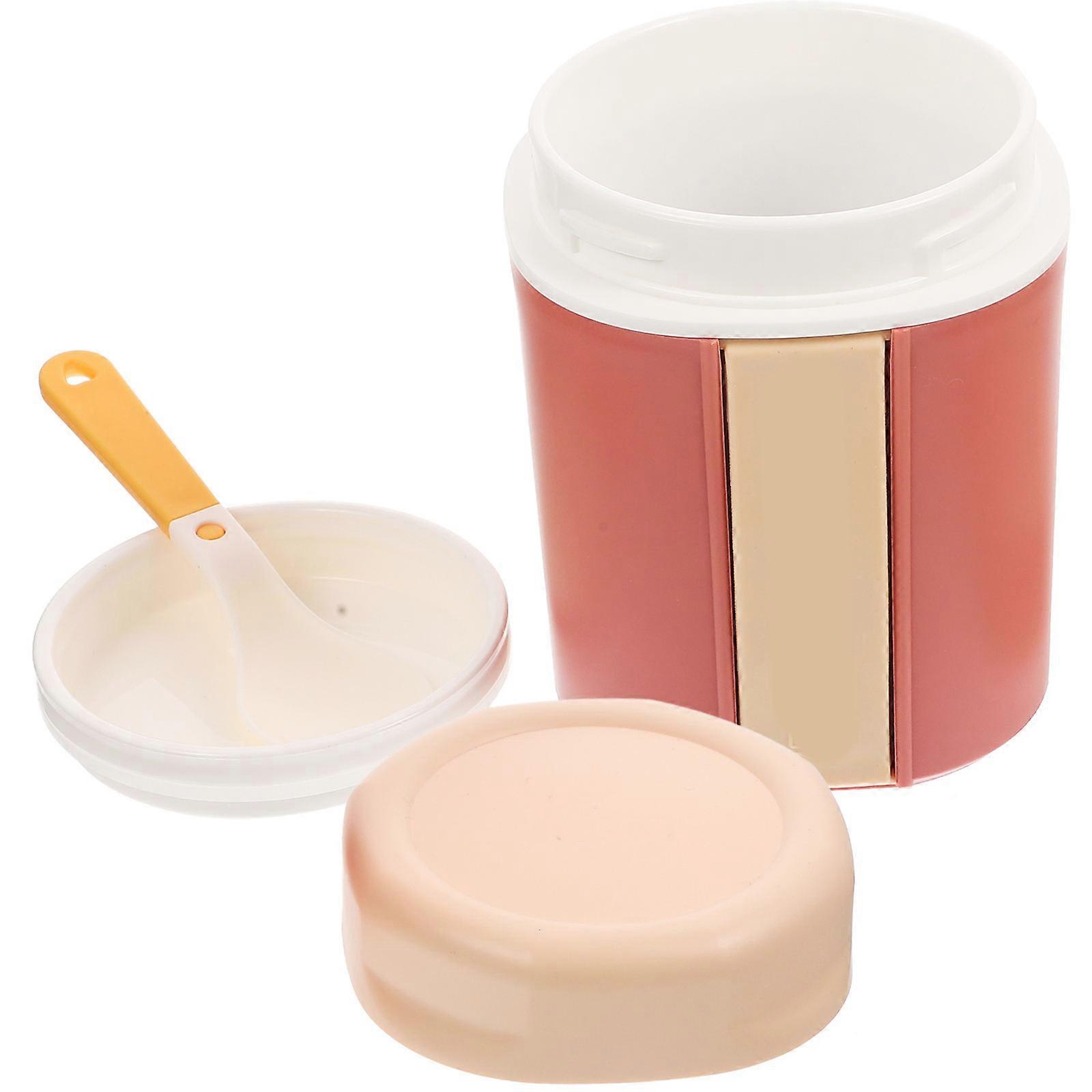 Pink PP Material Leakproof Food Container for Storage with Wide Mouth oz