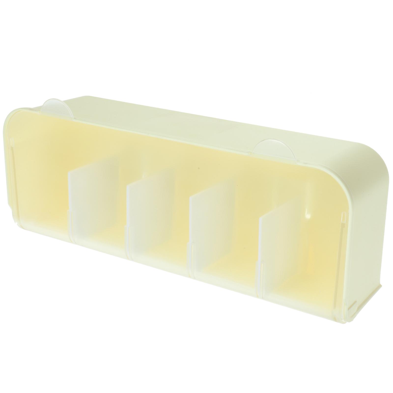 Wall Mount Organizer Box for Socks Underwear Storage White PP Material Creates Tidy Wardrobe