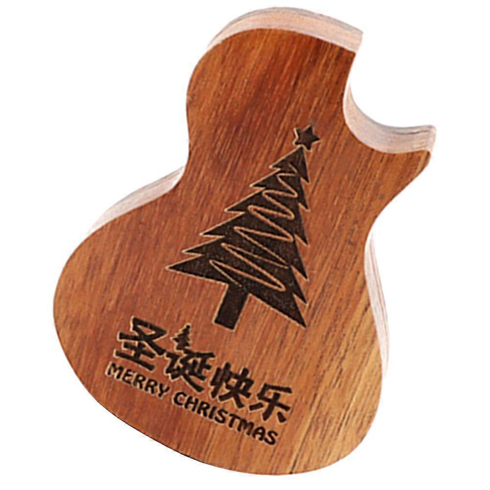 Guitar Plectrum Storage Case Guitar Pick Case Creative Design Light Brown 1Set