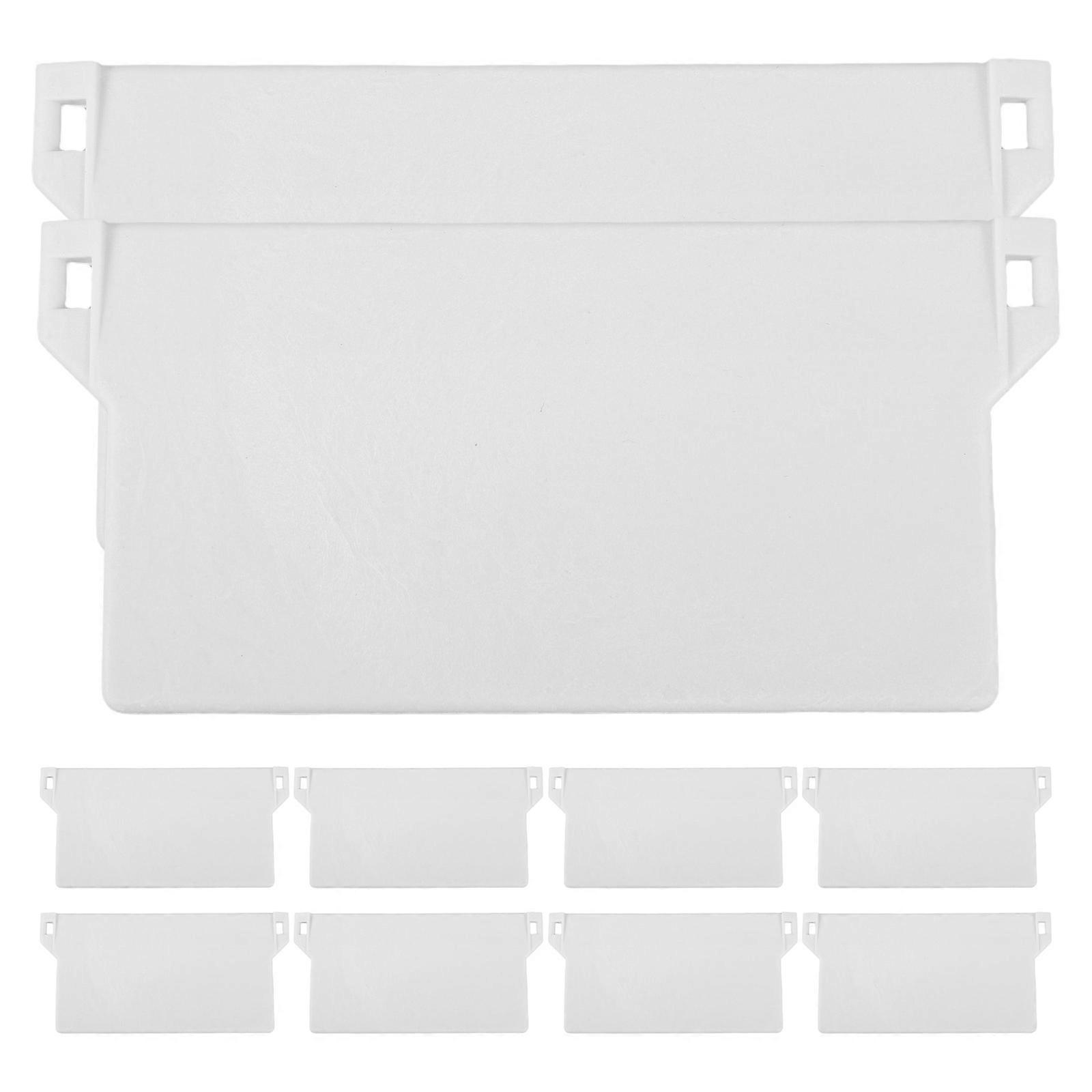 Commercial Use Vertical Blind Solutions Bottom Slats PVC Material 4.1×2×0.1in Easy Installation Business Owners