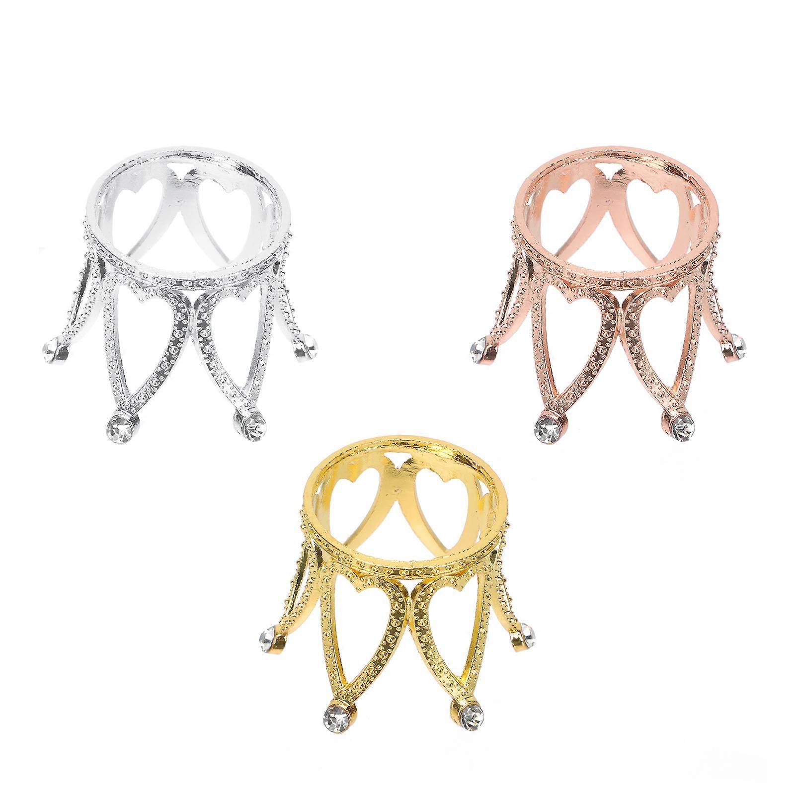 Decorative Ornaments 3Pcs Zinc Alloy Crystal Balls Bases For Window Office Study Room Stylish Home Decoration