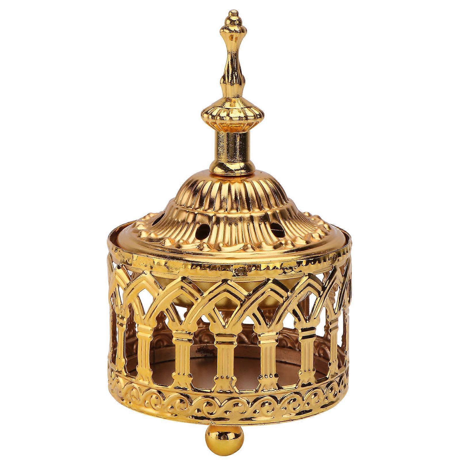 Golden Metal Candle Holders for Decoration Create Warm Atmosphere Suitable for Home Office 1Pc