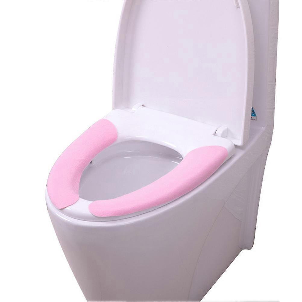 7 Pairs Static Felt Toilet Seat Pads Warm Winter Toilet Cover for Most Standard Toilets Multi Color