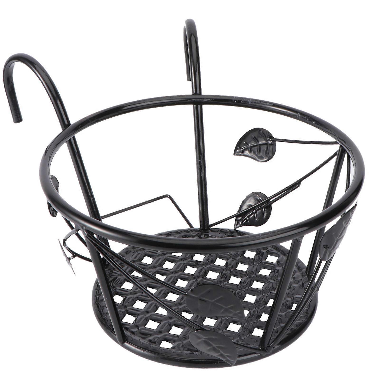 Art Shelf with Durable Hooks for Balcony Railing Storage and Stylish Flowerpot Display 1Pc