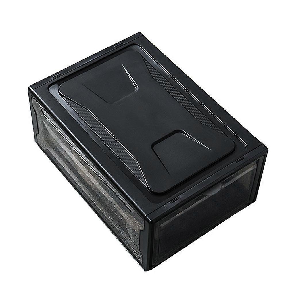 Shoe Box Practical Shoes Holder for Storage 1Pcs Transparent Black Case