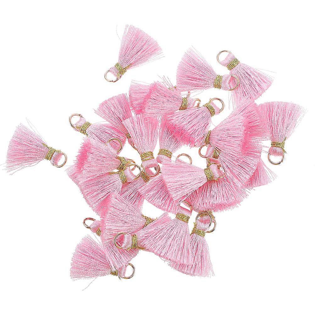 Elegant 30Pcs Tassels Pendants For Gift Bags Diy Projects 2.3x0.5x0.3CM Fan Shape Adornment High Temperature Processing