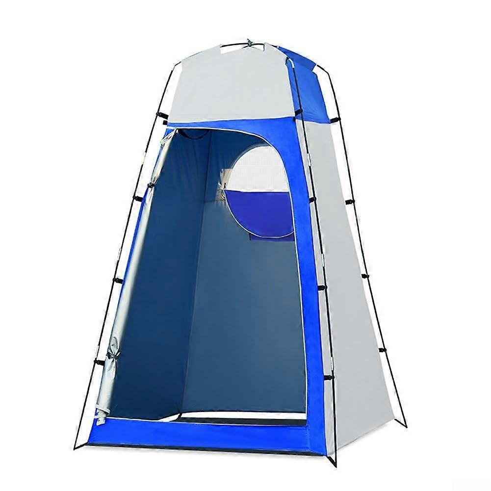 Outdoor Privacy Screen Tent Changing Room Shower Beach Camping Toilet Sunshade Rain Cover 130x130x210cm Bluegray