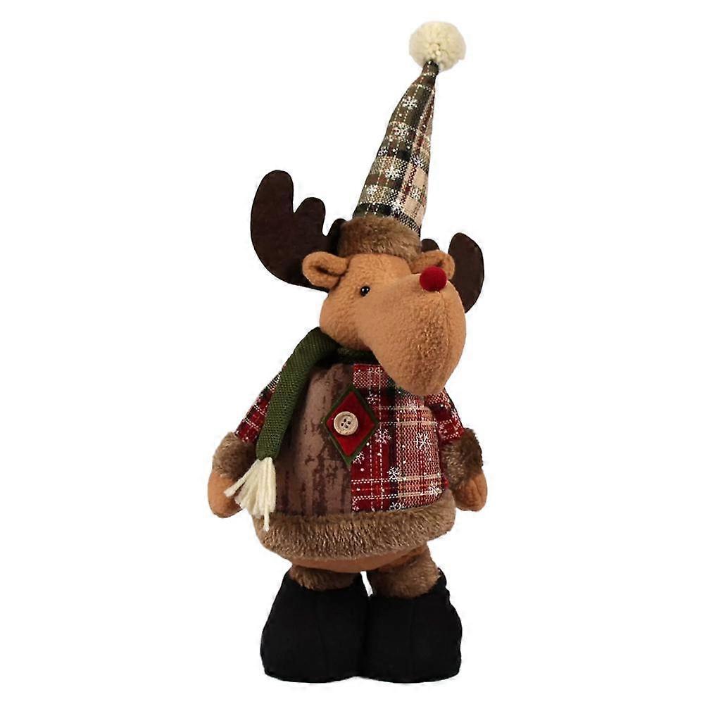 Christmas Decorations Doll Home Xmas Tree Standing Ornaments Claus Elk Gift